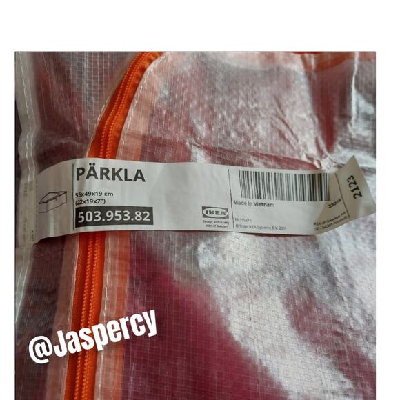 IKEA PÄRKLA - Set of Four (4) IKEA Roomy Sturdy Storage Reusable Case Tote Eco - Picture 6 of 14